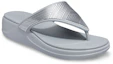 Lookbook (W) Crocs Monterey Metallic Minimalistische Silber-Grau Slipper ''Silber Grau'' 206850-040