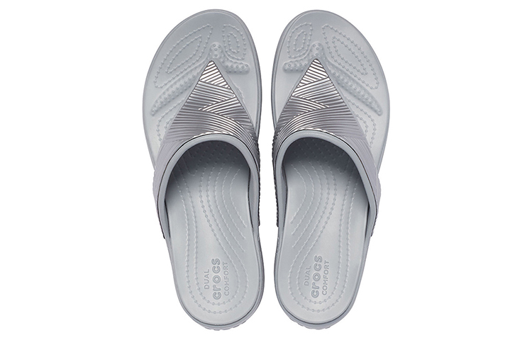 Purchase (W) Crocs Monterey Metallic Minimalistische Silber-Grau Slipper ''Silber Grau'' 206850-040