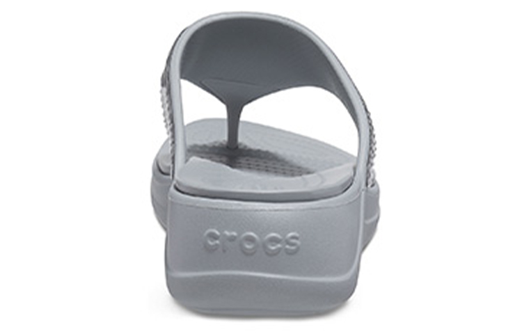 Details for (W) Crocs Monterey Metallic Minimalistische Silber-Grau Slipper ''Silber Grau'' 206850-040