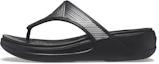 Buy (Women) Crocs Monterey Metallic Stylish Black Slippers 206850-001
