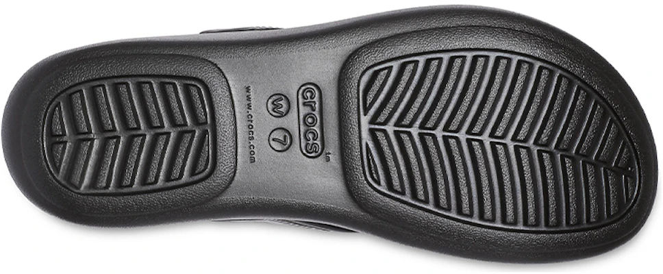 (Women) Crocs Monterey Metallic Stylish Black Slippers 206850-001 Details for (Women) Crocs Monterey Metallic Stylish Black Slippers 206850-001