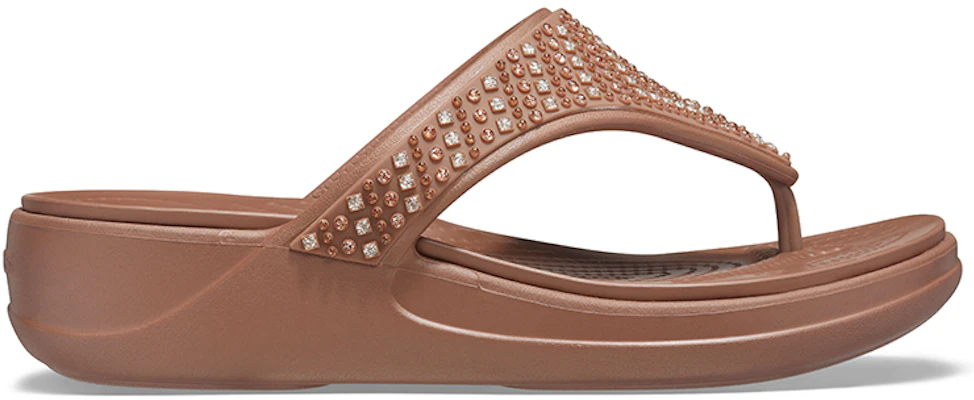 (Women) Crocs Monterey Shimme Flip-Flops 'Casual Brown' 206843-854 Order (Women) Crocs Monterey Shimme Flip-Flops 'Casual Brown' 206843-854