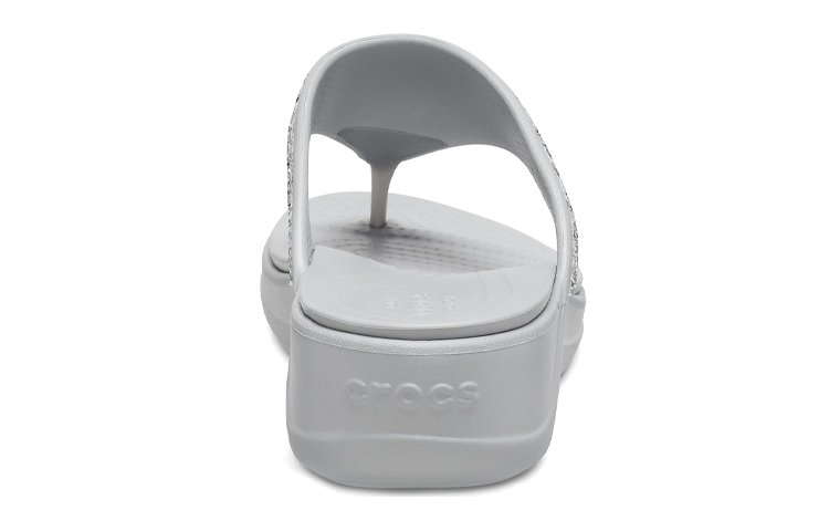 Details for (Women) Crocs Monterey Slipper 'Silver Sequin Platform' 207273-040