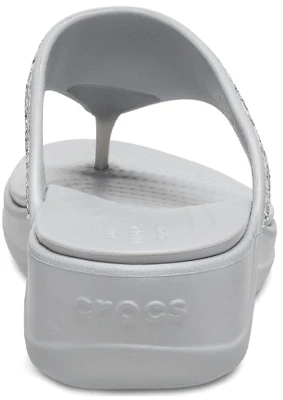 (Women) Crocs Monterey Slipper 'Silver Sequin Platform' 207273-040 Details for (Women) Crocs Monterey Slipper 'Silver Sequin Platform' 207273-040