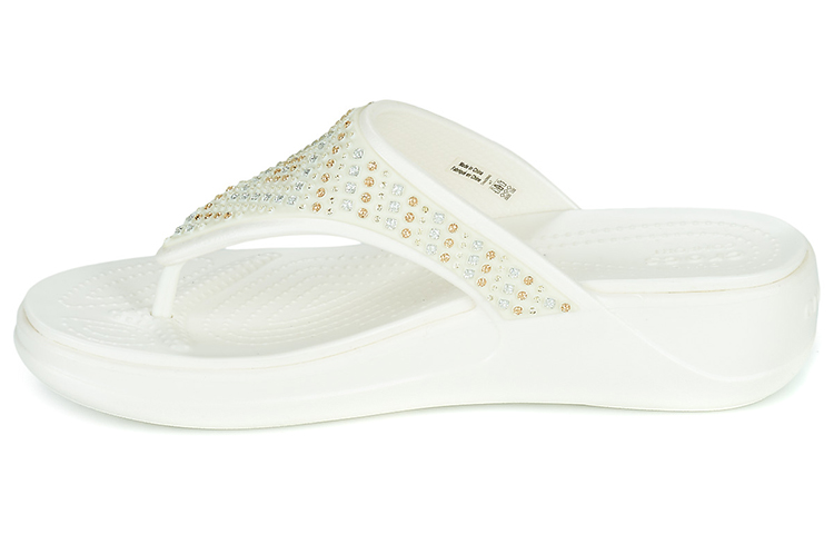 (Women) Crocs Monterey Strappy Flip 'White' 206843-159