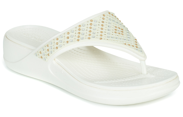 Shop (Women) Crocs Monterey Strappy Flip 'White' 206843-159