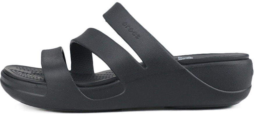 (Women) Crocs Monterey Strappy Wedge 206304-001 Buy (Women) Crocs Monterey Strappy Wedge 206304-001