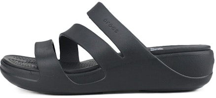 (Women) Crocs Monterey Strappy Wedge 206304-001 (Women) Crocs Monterey Strappy Wedge 206304-001