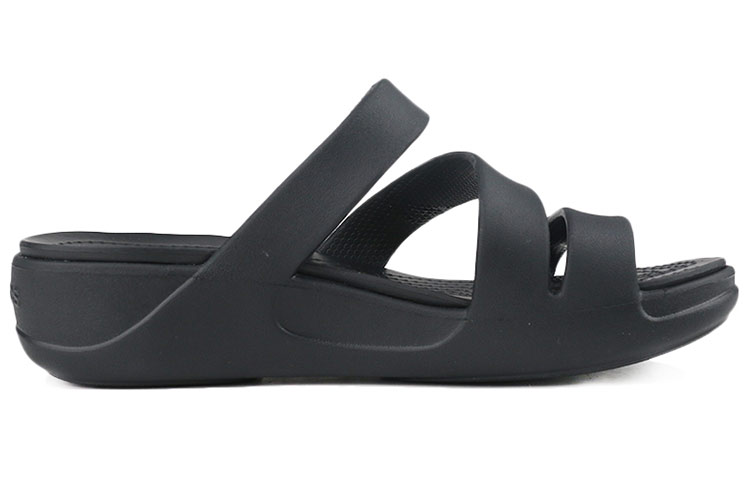 Order Crocs 蒙特利坡跟拖鞋 女款 黑色