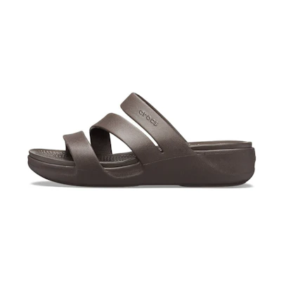 (W) Crocs Monterey Wedge 'Deep Brown'