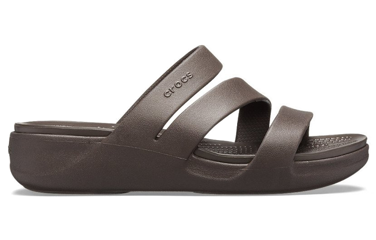 Order (Women) Crocs Monterey Wedge 'Deep Brown' 206304-206