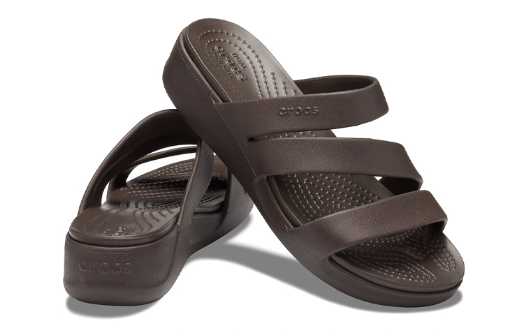 Shop (Women) Crocs Monterey Wedge 'Deep Brown' 206304-206