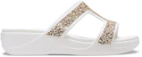 Order (Women) Crocs Monterey Wedge 'Shimmer White' 207288-90H