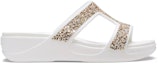 Order (W) Crocs Monterey Wedge 'Shimmer White' Putih Berkilau 207288-90H