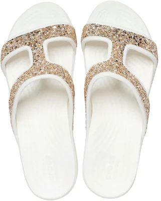 (Women) Crocs Monterey Wedge 'Shimmer White' 207288-90H Purchase (Women) Crocs Monterey Wedge 'Shimmer White' 207288-90H