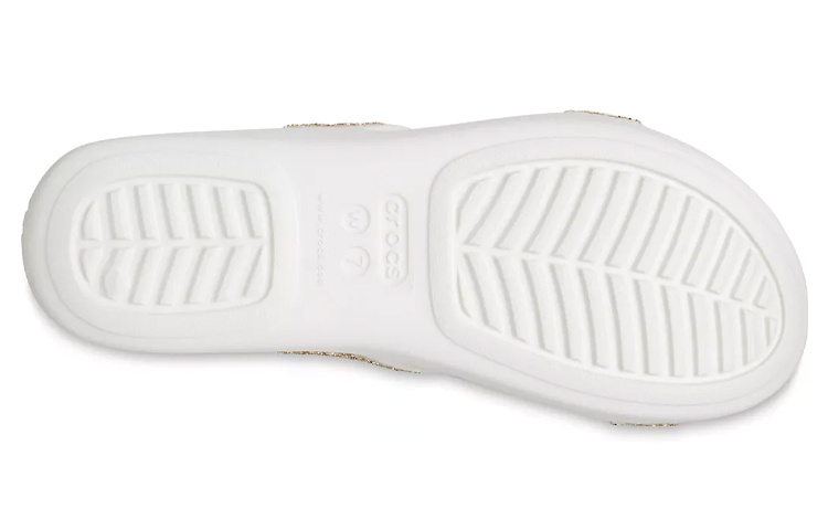 Sizing (Women) Crocs Monterey Wedge 'Shimmer White' 207288-90H