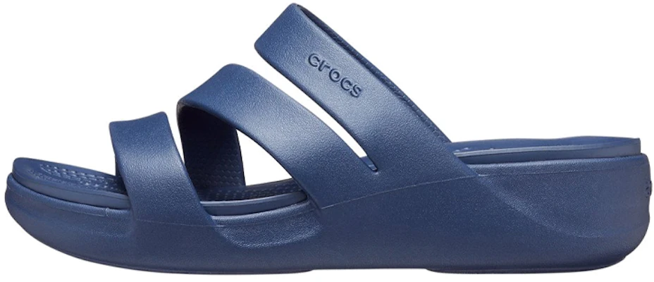 (Women) Crocs Monterey Wedge Flip 'Navy' 206304-410 Buy (Women) Crocs Monterey Wedge Flip 'Navy' 206304-410