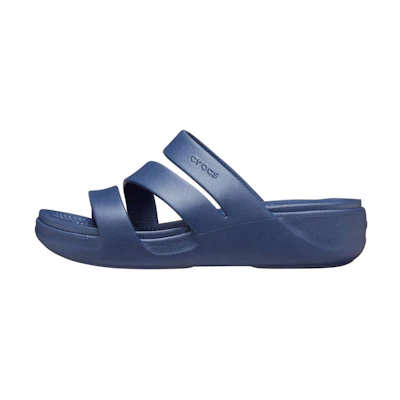 (W) Crocs Monterey Wedge Flip 'Navy'