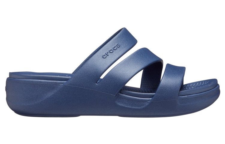 Order (Women) Crocs Monterey Wedge Flip 'Navy' 206304-410
