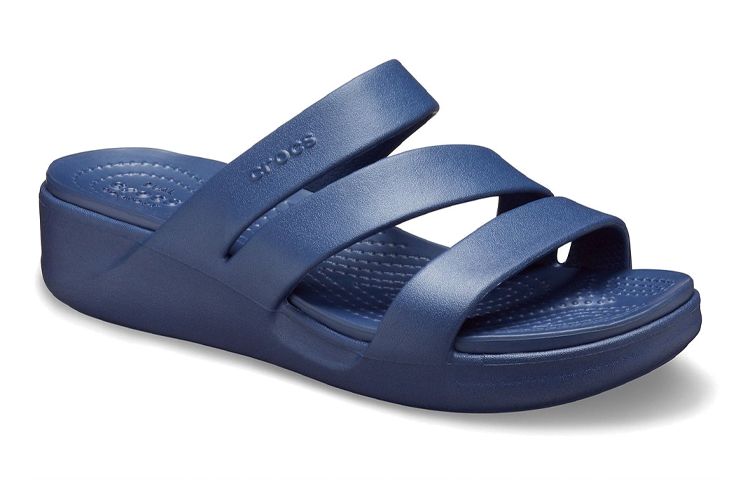 Lookbook (Women) Crocs Monterey Wedge Flip 'Navy' 206304-410