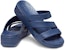 (W) Crocs Monterey Wedge Flip 'Navy' - Selipar Wedges Crocs 'Navy' 206304-410