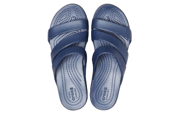 Purchase (Women) Crocs Monterey Wedge Flip 'Navy' 206304-410