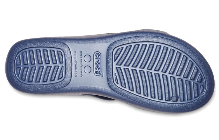 Sizing (Women) Crocs Monterey Wedge Flip 'Navy' 206304-410