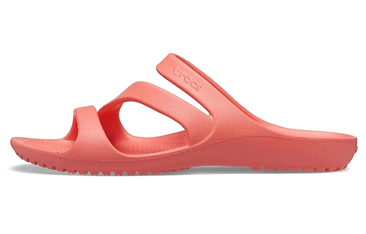 (Women) Crocs Orange Red Slippers 206756-6SL