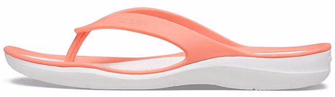 (Women) Crocs Outdoor Sports Flip-Flops Pink 204974-6SL (Women) Crocs Outdoor Sports Flip-Flops Pink 204974-6SL