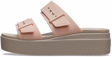 (Women) Crocs Pale Blush Brooklyn Sandal 'Brown Beige' 207431-6RL (Women) Crocs Pale Blush Brooklyn Sandal 'Brown Beige' 207431-6RL