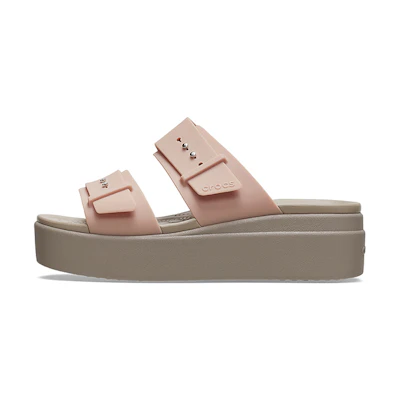 (W) Crocs Pale Blush Brooklyn Sandal 'Brown Beige'