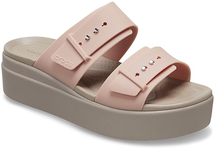(W) Crocs 淡粉色布鲁克林凉鞋 '棕米色' 207431-6RL Lookbook (W) Crocs 淡粉色布鲁克林凉鞋 '棕米色' 207431-6RL