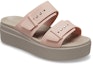 Lookbook (W) Crocs Pale Blush Brooklyn Sandal 'Coklat Beige' 207431-6RL