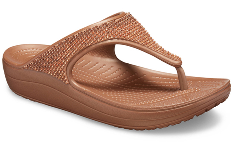 Lookbook (Women) Crocs Platform Clog 'Gradient Sparkle Brown Yellow' 205743-7H3