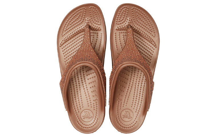 Purchase (Women) Crocs Platform Clog 'Gradient Sparkle Brown Yellow' 205743-7H3