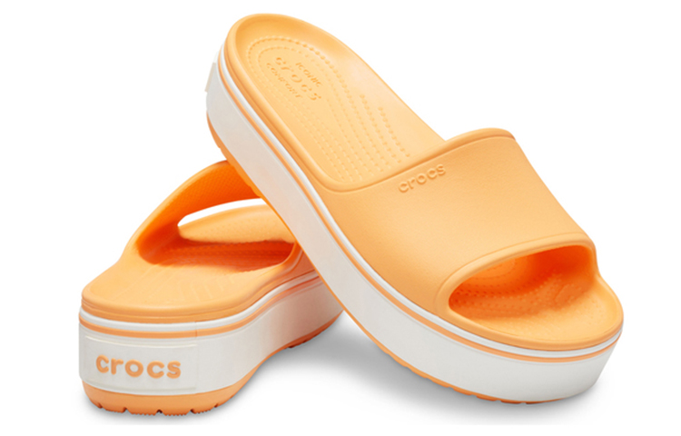 Shop (W) Crocs 增高拖鞋 '黄色' 205631-82S