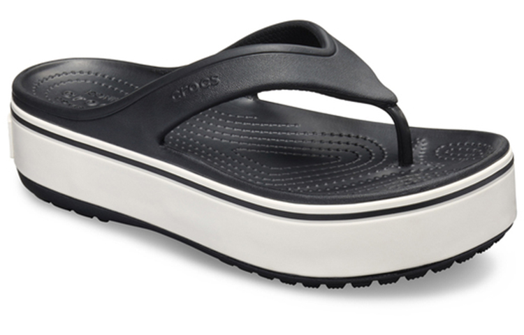 Lookbook (W) Crocs Platform Sport Flip 'Hitam' 205681-066