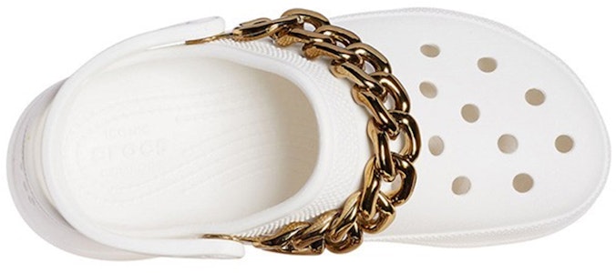 (W) 크록스 레트로 체인 골드 샌들 (화이트/골드) 206662-19B Lookbook (W) 크록스 레트로 체인 골드 샌들 (화이트/골드) 206662-19B