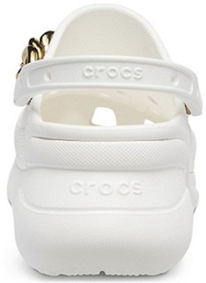 (W) クロックス レトロチェーン サンダル (ホワイトゴールド) 206662-19B Shop (W) クロックス レトロチェーン サンダル (ホワイトゴールド) 206662-19B