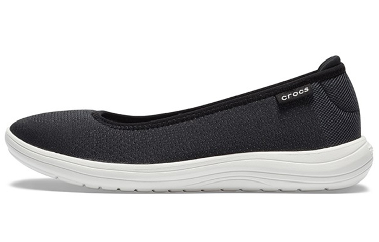 (Women) Crocs Reviva Cozy Breathable Low Tops Athleisure Casual Sports Shoe Black White 205880-066