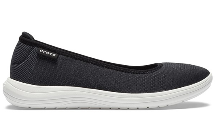 Order (Women) Crocs Reviva Cozy Breathable Low Tops Athleisure Casual Sports Shoe Black White 205880-066