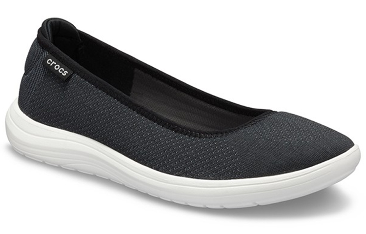 Lookbook (Women) Crocs Reviva Cozy Breathable Low Tops Athleisure Casual Sports Shoe Black White 205880-066
