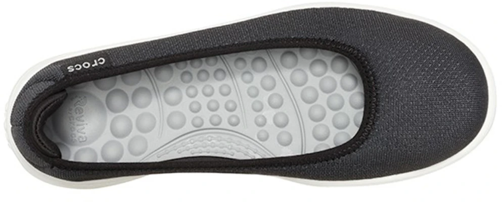 (Women) Crocs Reviva Cozy Breathable Low Tops Athleisure Casual Sports Shoe Black White 205880-066 Purchase (Women) Crocs Reviva Cozy Breathable Low Tops Athleisure Casual Sports Shoe Black White 205880-066