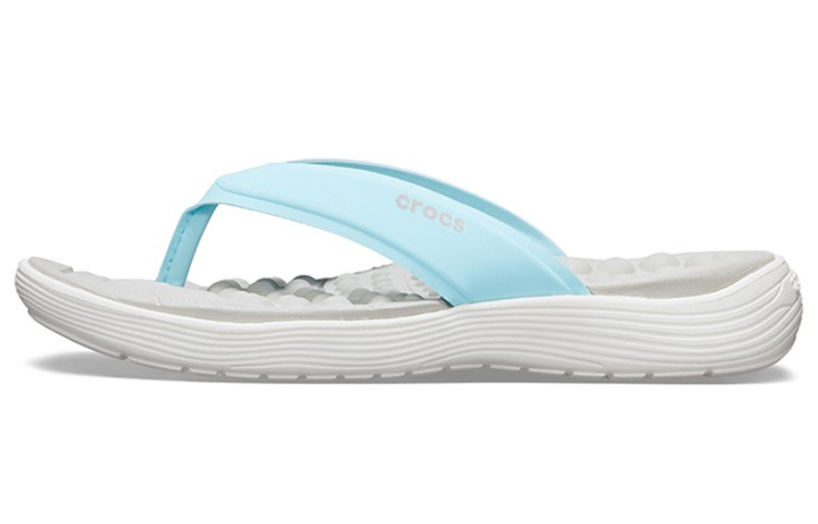 (Women) Crocs Reviva Flip-Flops Blue 205473-4KA