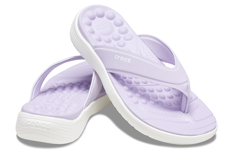 Shop (Women) Crocs Reviva Flip 'Purple' 205473-549