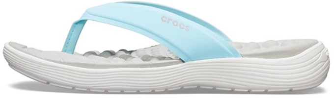 (Women) Crocs Reviva Flip-Flops Blue 205473-4KA (Women) Crocs Reviva Flip-Flops Blue 205473-4KA