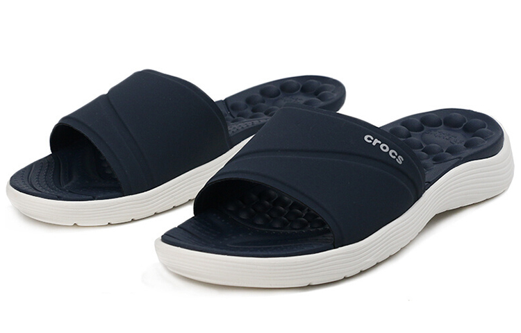 Lookbook (W) Crocs Reviva Pantofole Casual Leggere Comode Blu Profondo 205474-462