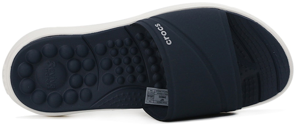 (Women) Crocs Reviva Lightweight Cozy Flat Casual Deep Blue Slippers 205474-462 Shop (Women) Crocs Reviva Lightweight Cozy Flat Casual Deep Blue Slippers 205474-462