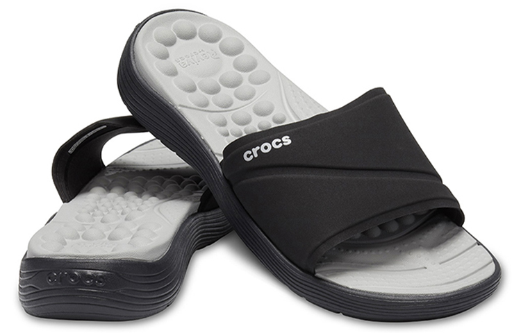 Shop (Women) Crocs Reviva Slide 'Black Casual' 205474-060