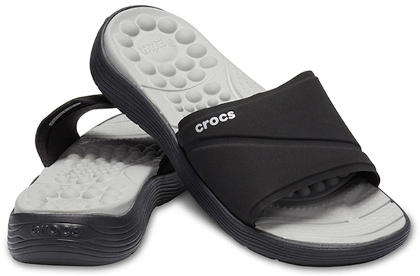 (W) Crocs Reviva Slide 'Hitam Kasual' 205474-060 Shop (W) Crocs Reviva Slide 'Hitam Kasual' 205474-060